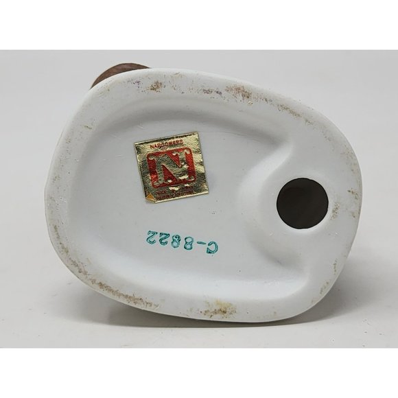 Vintage Napcoware‎ Musician Singing Figurine Guitar Bluebird Purple Flowers - Picture 6 of 11